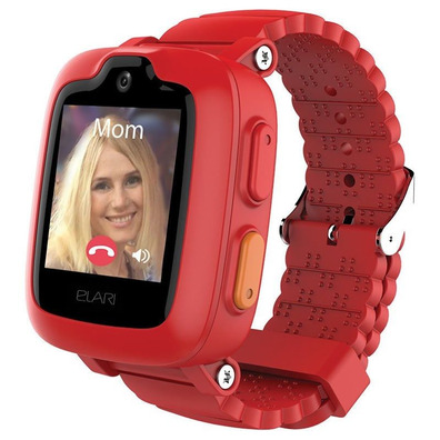 Smart watch with Elari Kidphone 3G Red 3G locator