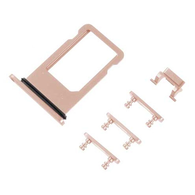 SIM Card Tray and Side Buttons Set - iPhone 8 Plus Gold