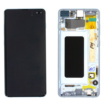 Spare part Full Screen with Frame Samsung Galaxy S10 Plus White