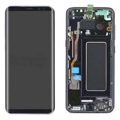 Full Front Assembly with Frame - Samsung Galaxy S8 Black