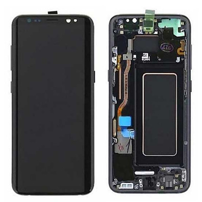 Full Front Assembly with Frame - Samsung Galaxy S8 Plus Black