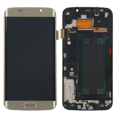 Replacement Full Screen   Frame Samsung Galaxy S6 Edge Gold