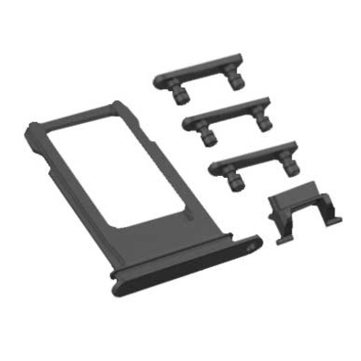 SIM Card Tray and Side Buttons Set for iPhone 7 Black