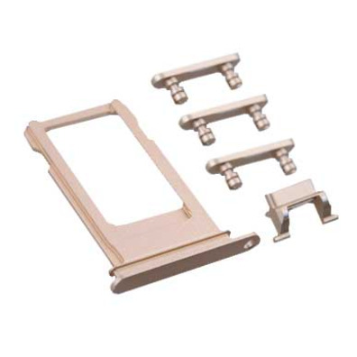 SIM Card Tray and Side Buttons Set for iPhone 7 Gold