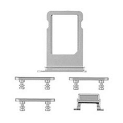 SIM Card Tray and Side Buttons Set - iPhone 8 White