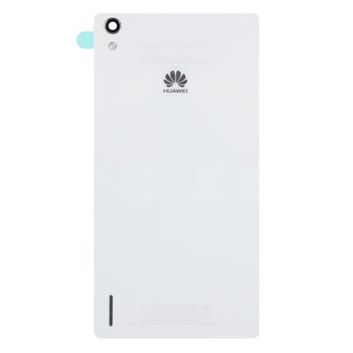 Back Cover with Sticker for Huawei P7 White