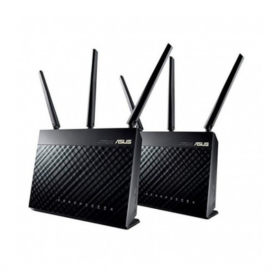 Wireless ASUS RT-AC68U Router PK2 2 Units