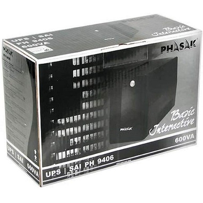 SAI Phasak Interact PH9406 AVR 600VA 2xSchuko