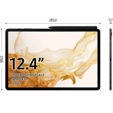 Samsung Galaxy Tab S8 + 5G 12.4 '' 8GB256GB Graphite