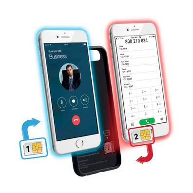 Second Sim Case for iPhone 8 / 7 / 6s / 6 SBS