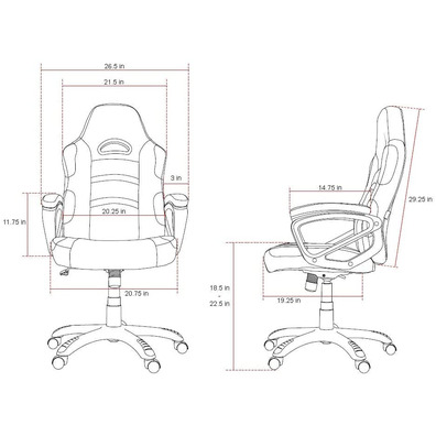 Chair Gaming Arozzi Enzo Woven Fabric Grey