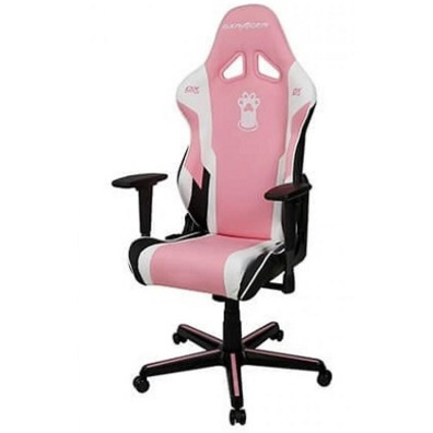 Chair Gaming DXRacer Racing Pink/White