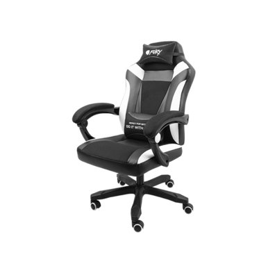 Chair Gaming Fury Avenger M + Negra/Blanca