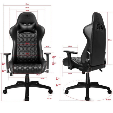 Chair Gaming Spirit of Gamer BlackHawk Negra