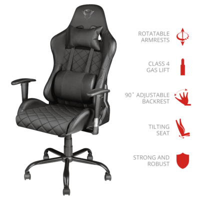 Chair Gaming Trust GTX 707 Rest Black