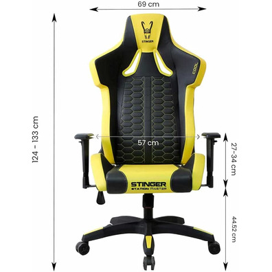 Chair Gaming Woxter Stinger Station Master Cool Yellow and Black