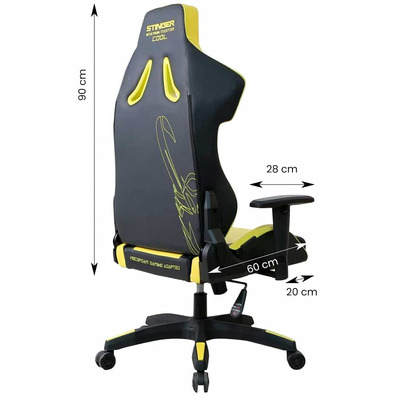 Chair Gaming Woxter Stinger Station Master Cool Yellow and Black
