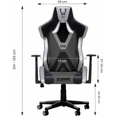 Chair Gaming Woxter Stinger Station Master One Black and Silver