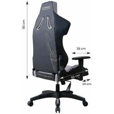 Chair Gaming Woxter Stinger Station Master One Black and Silver