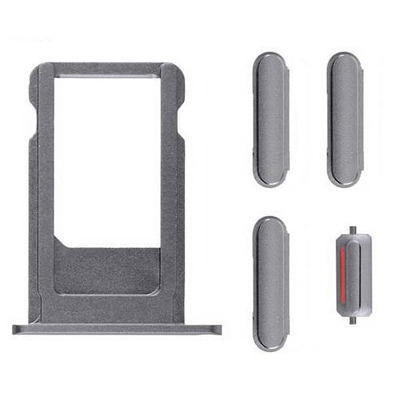 SIM Card Tray and Side Buttons Set for iPhone 6S Space Grey
