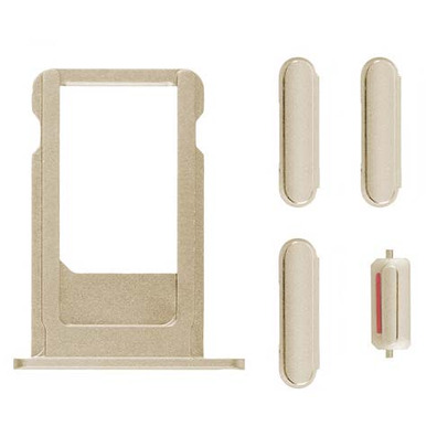 SIM Card Tray and Side Buttons Set for iPhone 6S Gold