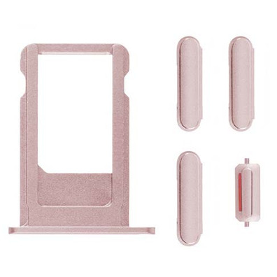 SIM Card Tray and Side Buttons Set for iPhone 6S Rose Gold