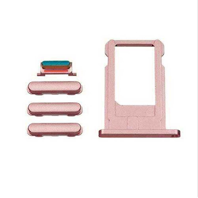 SIM Card Tray and Side Buttons Set for iPhone 6S Plus Rose Gold