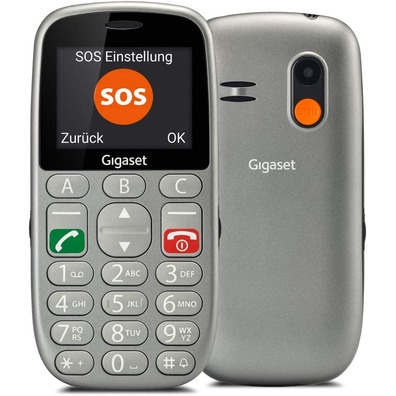 Smartphone Gigaset Life Series GL390 for Older Gris