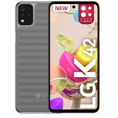Smartphone LG K42 3GB/664GB/6.6 " Gris