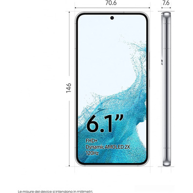 Samsung Galaxy S22 8GB/256GB 6.1 '' 5G White Smartphone