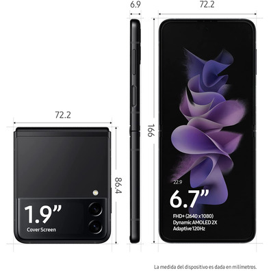 Smartphone Samsung Galaxy Z Flip3 8GB/128GB 6.7 " 5G Black Ghost