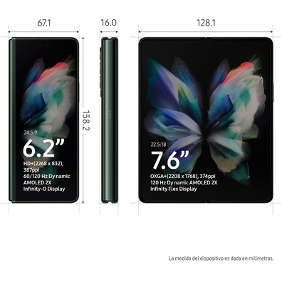 Smartphone Samsung Galaxy Z Fold3 12GB/512GB 7.6 " 5G Green Ghost