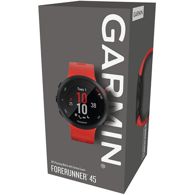 Smartwatch Garmin Forerunner 45 Notifications/Red-GPS Frequency