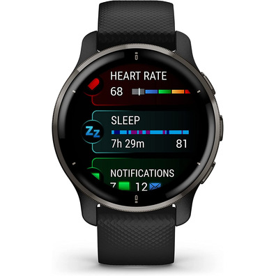 Smartwatch Garmin Venu 2 Plus GPS Black Pizarra
