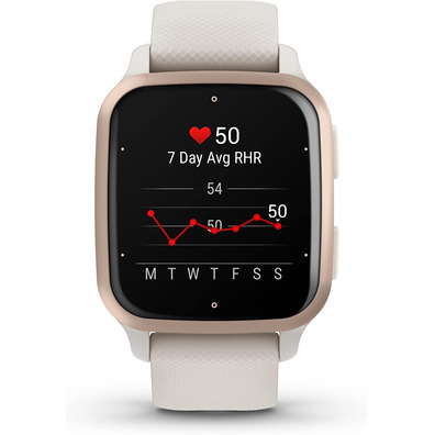 Smartwatch Garmin Venu SQ2 Music Edition 40mm GPS Gold Pink and White