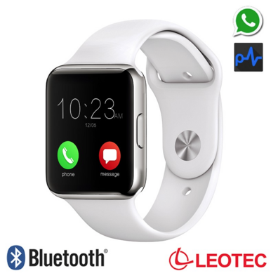 Smartwatch Leotec Bluetooth White Pulse