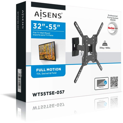 Wall Support Aisens 32-55 '' 2 Black Pivots