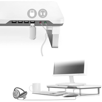 Monitor Deepcool M-Desk F1 Gris Support