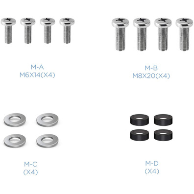 Support TV / Monitor Tooq LP2255TN-B 23 "-55" 2 Black Pivotes