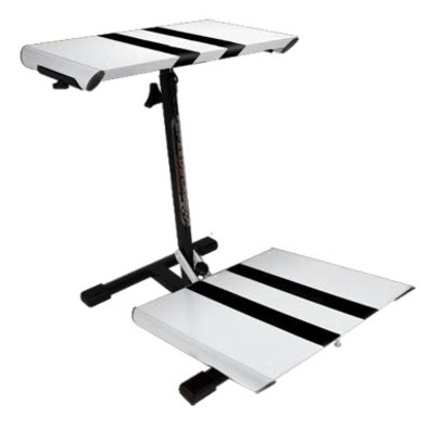 Speedblack EVO Steering Wheel and Pedal Stand White