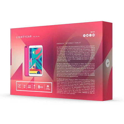 Tablet SPC 8 '' Lightyear 2GB/32GB Pink