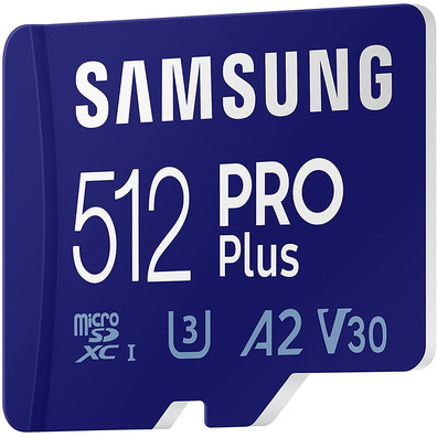 Samsung Pro Plus 2021 512GB MicroSD XC Class 10 Memory Card