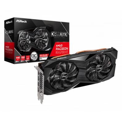 Asrock Challenger Radeon RX 6700XT D 12GB OC GDDR6 Graphics Card