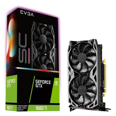 EVGA Geforce GTX 1660 TI SC Ultra Gaming 6 GB GDDR6 Graphics Card