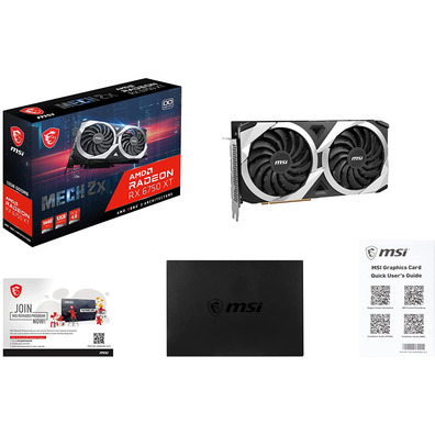 MSI RX6750 XT Mech 2X OC 12GB GDDR6 Graphics Card