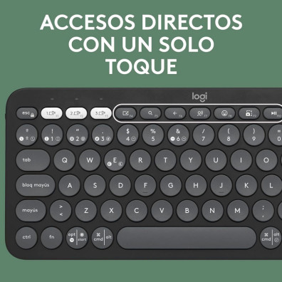 Bluetooh Logitech Pebble Keys 2 K380S Graphite keyboard