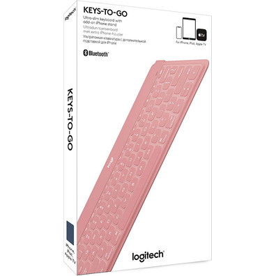 Logitech Keys-to-Go iPhone/iPad Rosa Bluetooth Keyboard
