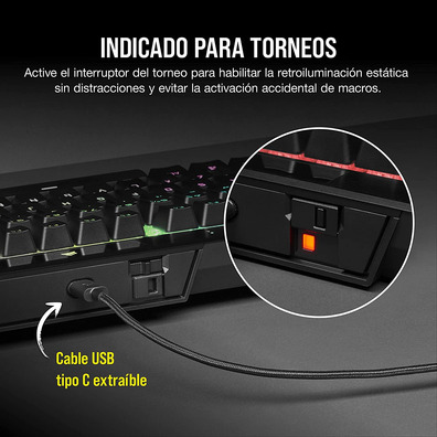 Corsair K70 TKL CS MX Red Keyboard (Spanish)