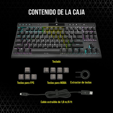 Corsair K70 TKL CS MX Red Keyboard (Spanish)