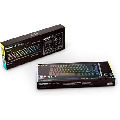 Energy Sistem ESG K4 Kompact-RGB Black Keyboard